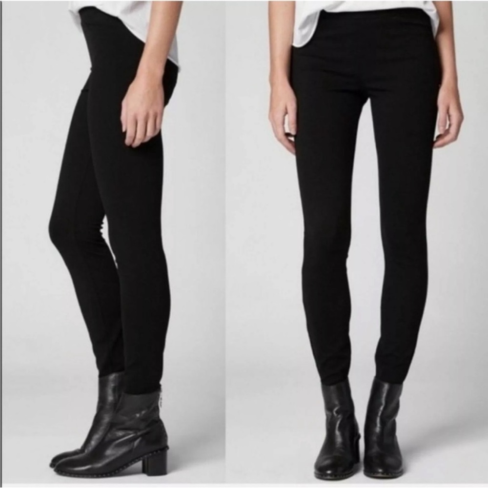 BLANKNYC Caviar Skinny Trousers Ponte Knit Leggings size 26 28” Inseam Black EUC